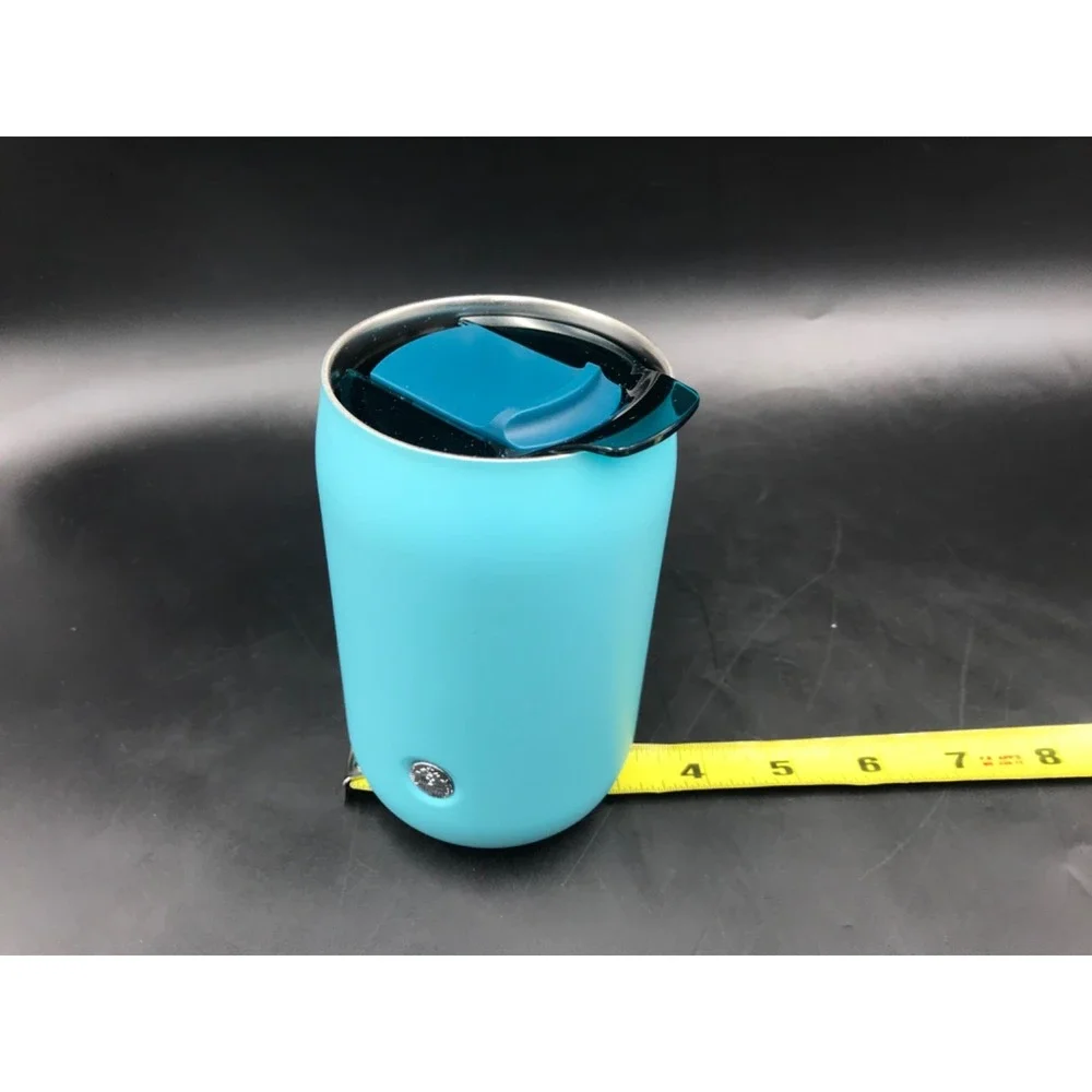 Starbucks Stainless Steel Mini Tumbler with Lid Turquoise 12oz non-slip grip
